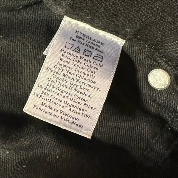 Everlane The Way High Jeans Distressed Black - Picture 13 of 16